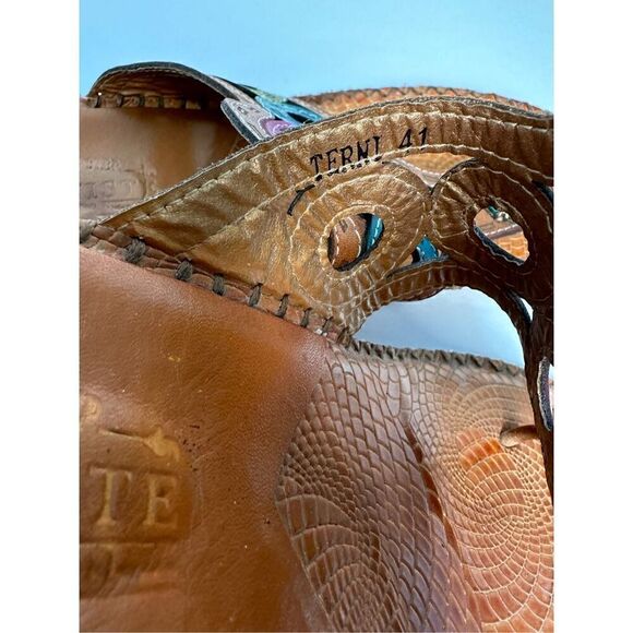 L’ Artiste Spring Step women’s wedge multi color sandal size 10. #S-1165 - Picture 8 of 10